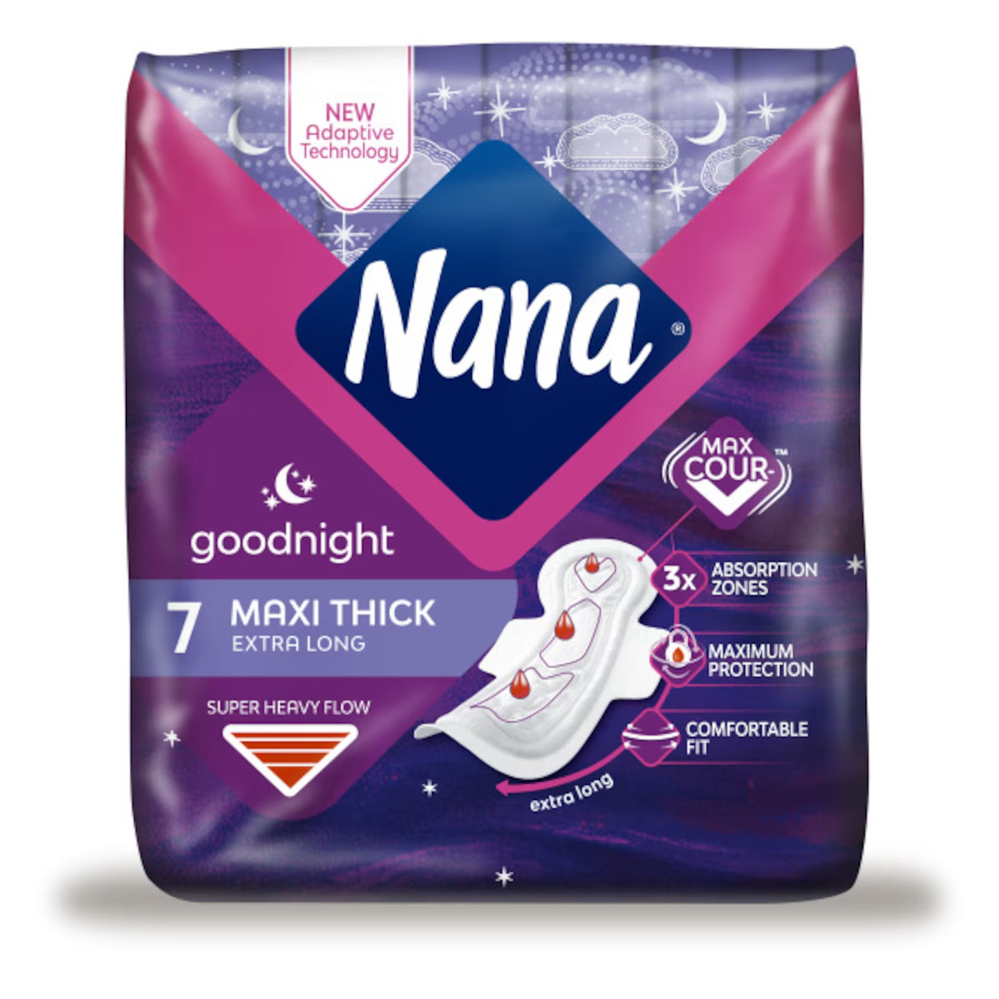Nana Maxi Good Night Wings (7 Pcs)