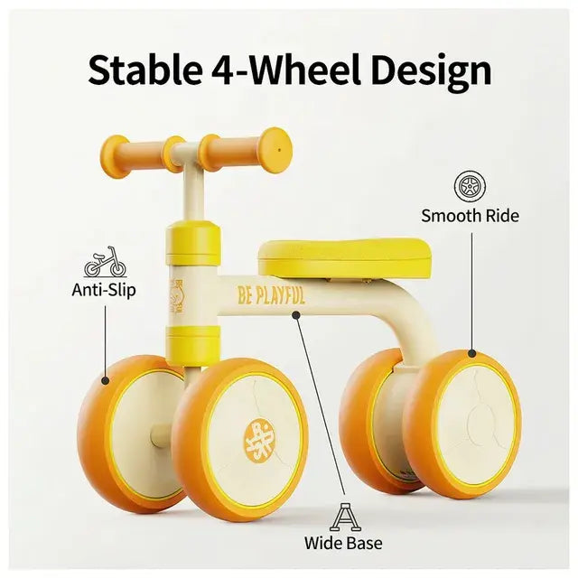 B.Duck - 6-Inch Kids Balance Bike - Orange