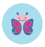 Skip Hop Zoo Straw Bottle (Butterfly)