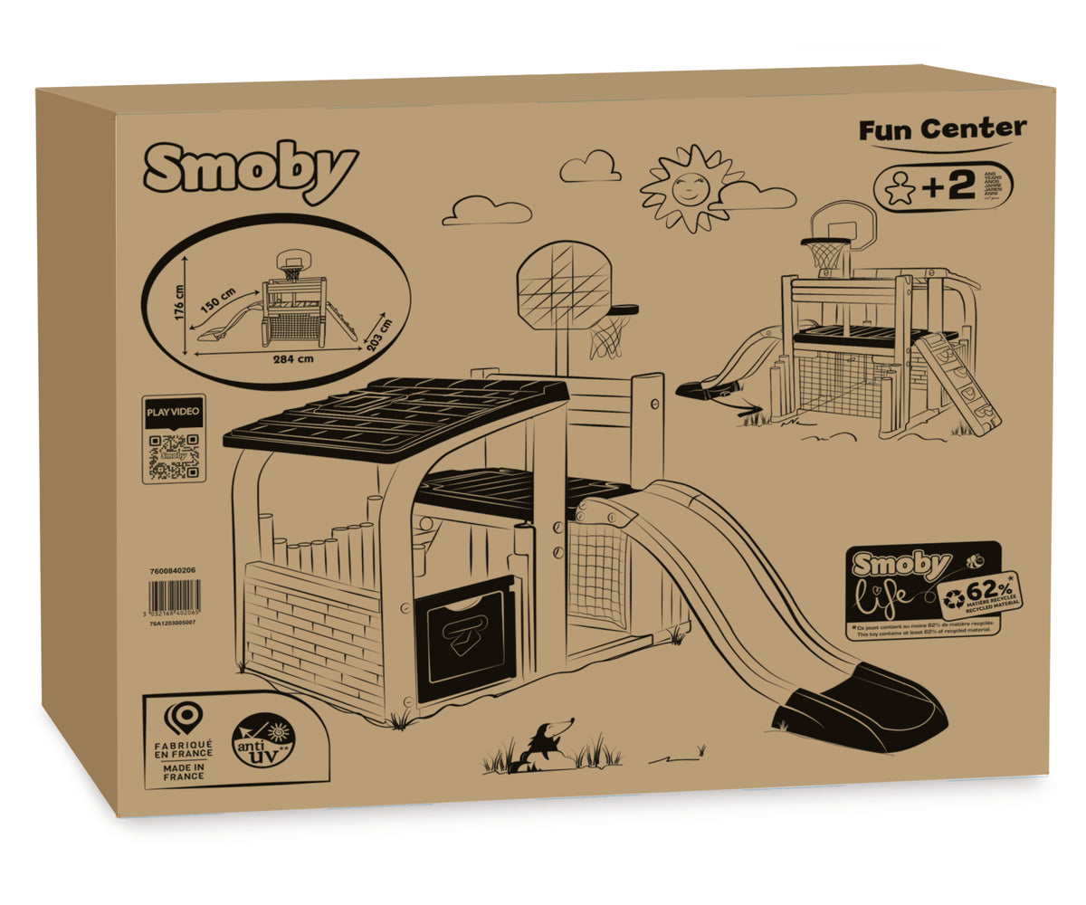 Smoby - Life Fun Center Outdoor Playhouse & Activity Center