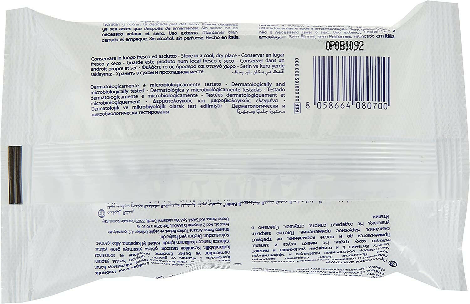 Chicco Cleansing Breast Wipes 16's.
