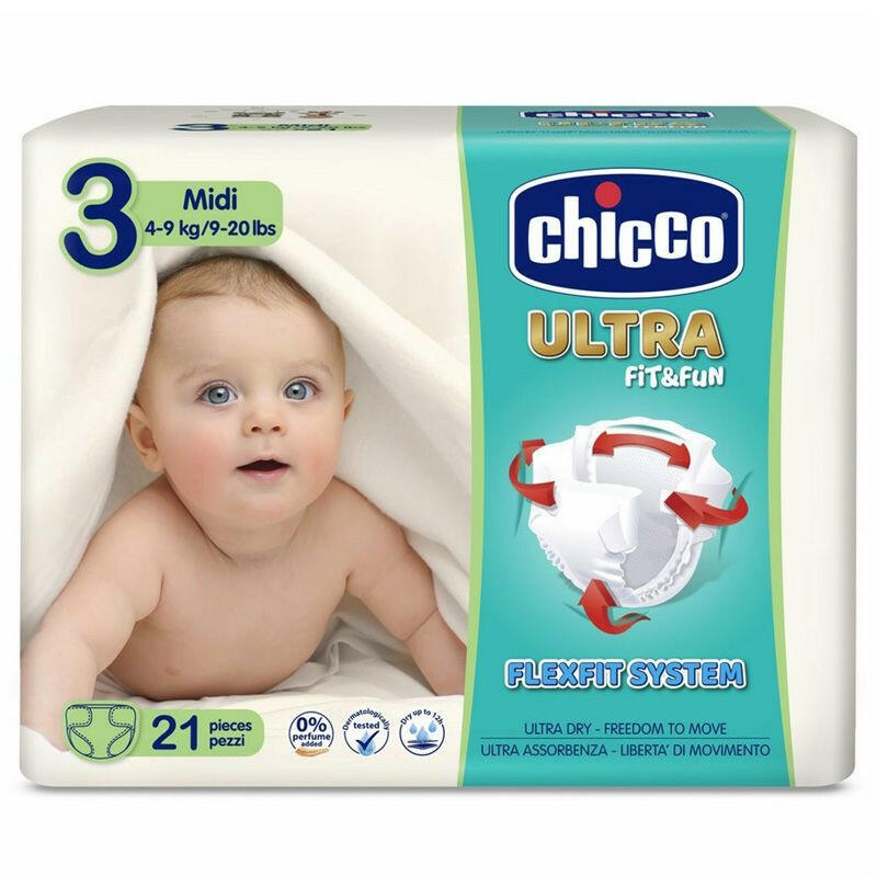 Size 3 Midi Diaper Ultra Soft by Chicco.