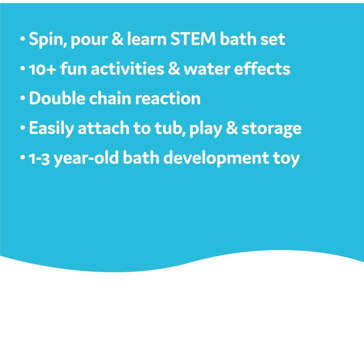 Yookidoo Baby Bath Toy - Spin 'N' Sprinkle Water Lab - Spinning Gear and Googly Eyes for Toddler or Baby Bath Time Sensory Development - Attaches to Any Size Tub Wall (1-3 Years).