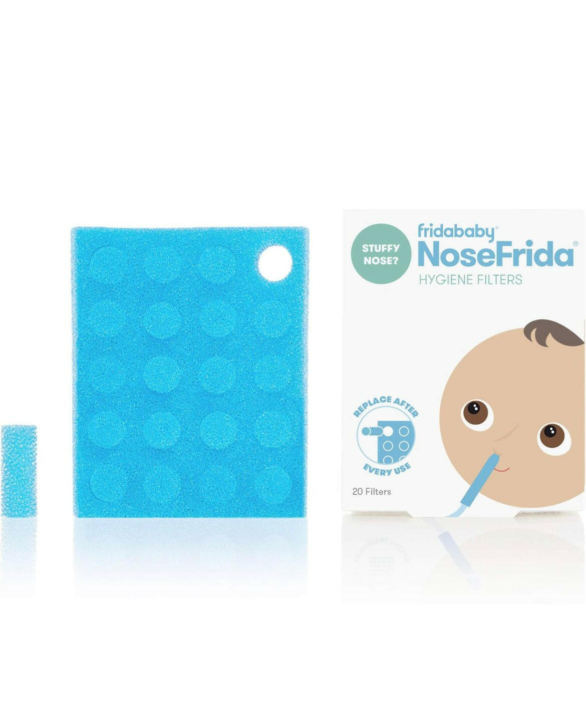 Nasal Aspirator 20 Hygiene Filters for NoseFrida The Snotsucker by Frida Baby.