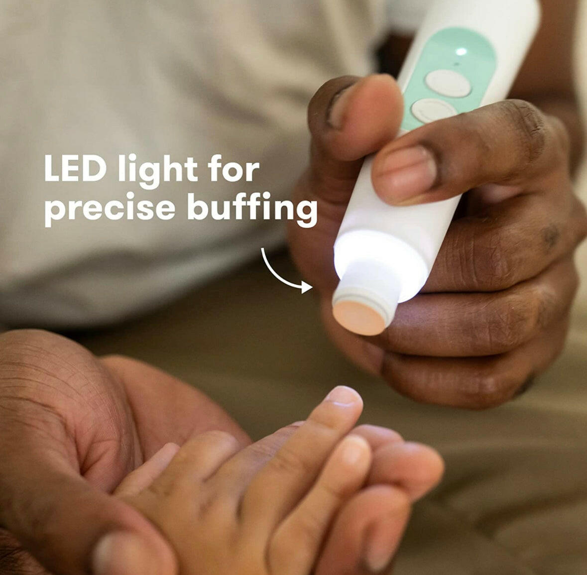 Frida Baby Electric Nail Trimmer Kit for Newborn, Toddler, LED Light, Storage Case.