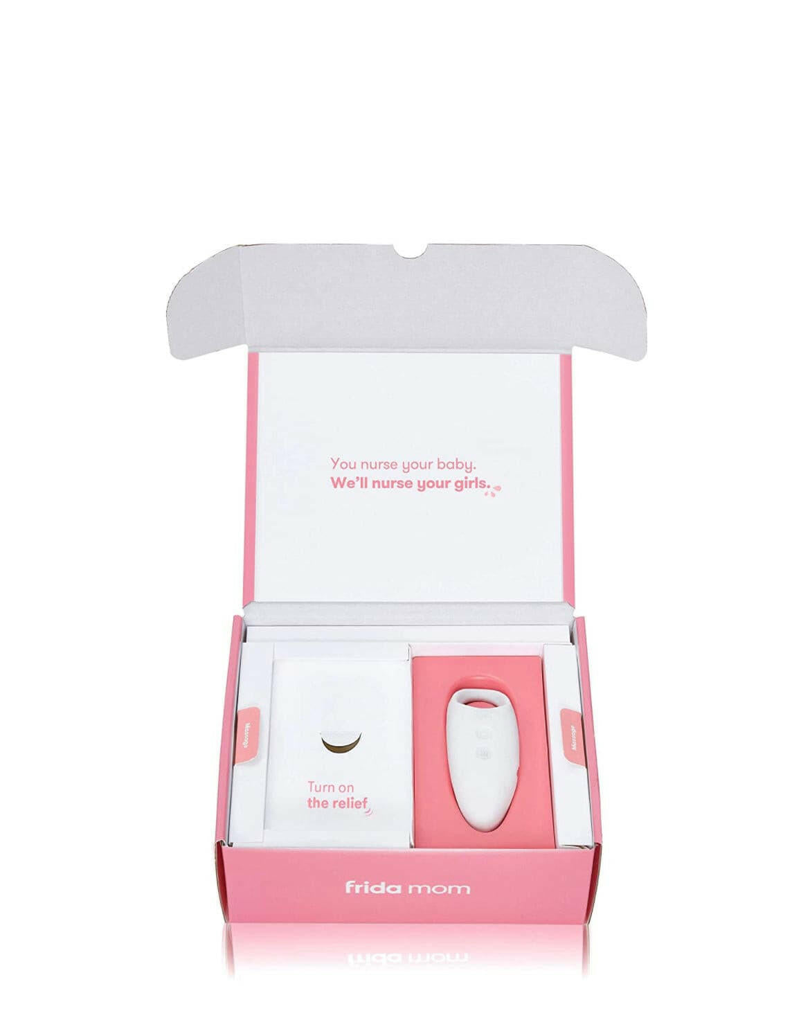 Breast Care Kit 9 PC, 2-in-1 Lactation Massager, Breast Warmers, Breast Mask for Hydration and Lactation by Frida Mom.