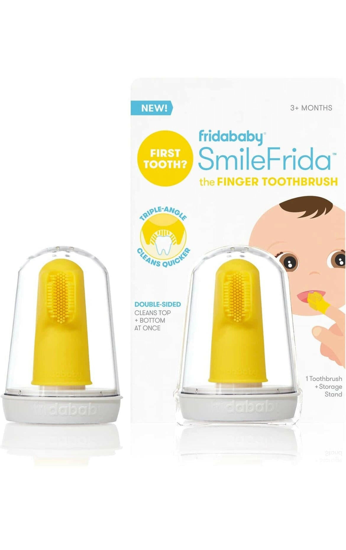 FridaBaby Baby's First Toothbrush with Case 3 Months +.