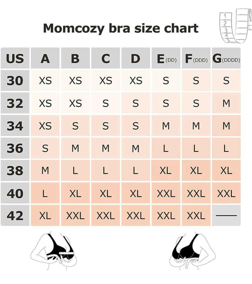 Momcozy Adjustable Breast-Pumps Holding and Nursing Bra.