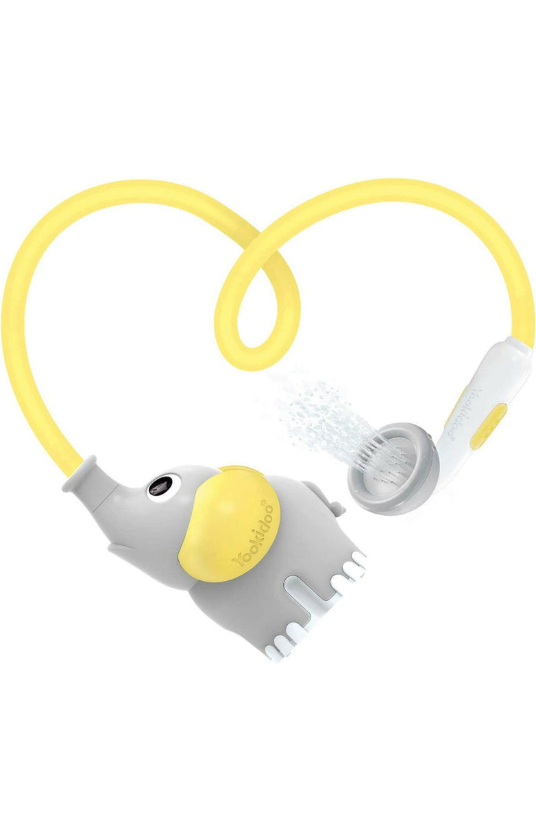 Yookidoo Baby Bath Shower Head Elephant Water Pump with Trunk Spout