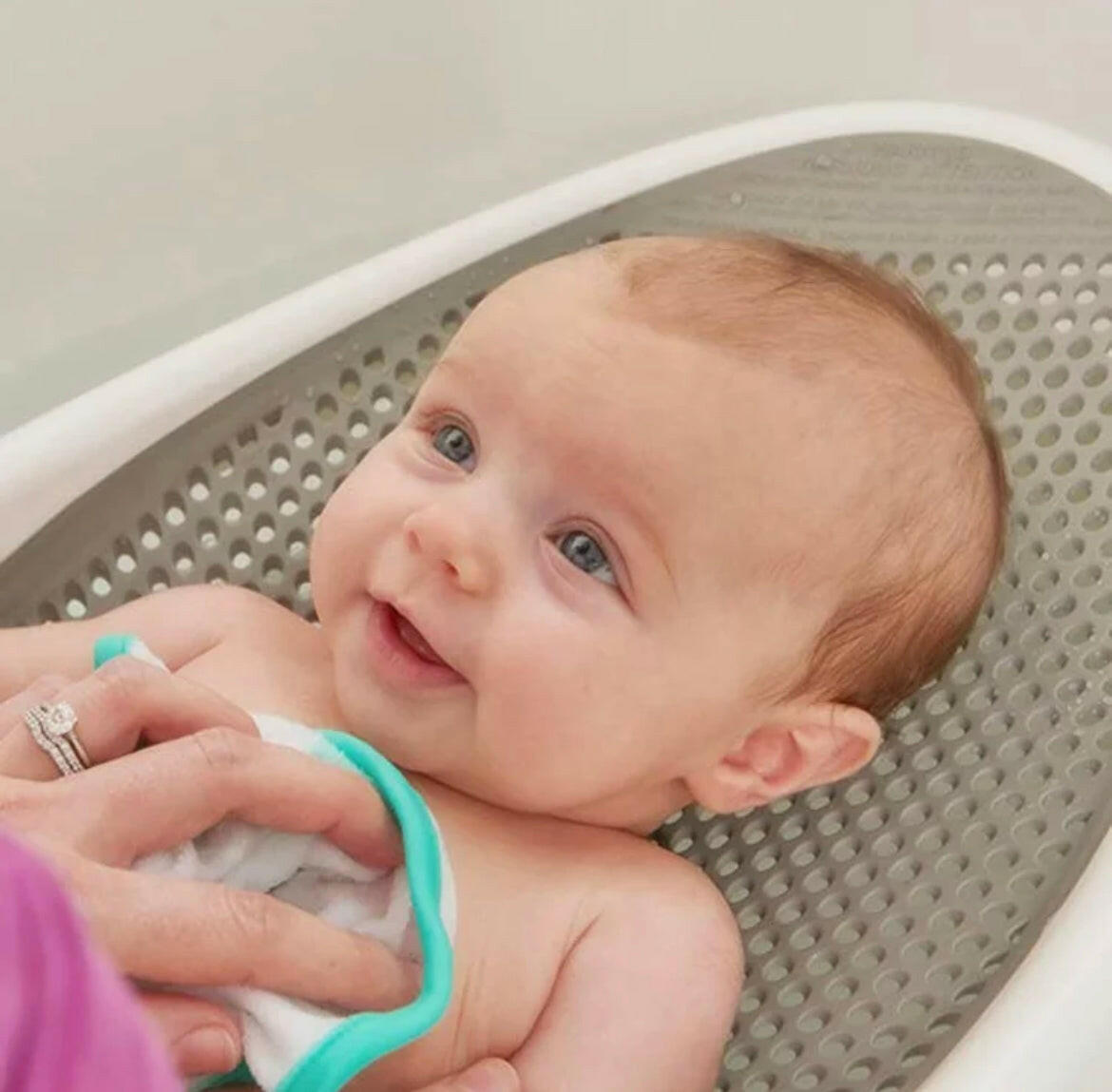 Newborn baby bath support kids shower seat.