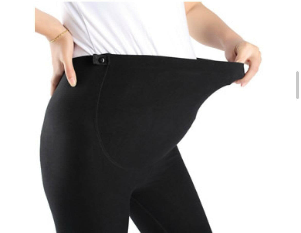 Over-The-Belly Pregnancy Pants for Women in Maternity Leggings by Foucome.