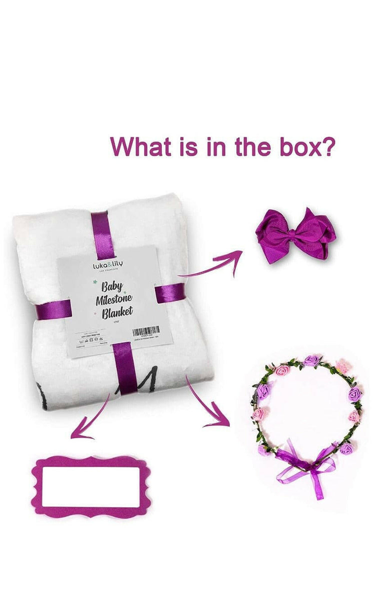 Luka & Lily Monthly Milestone Blanket Qatar Moms