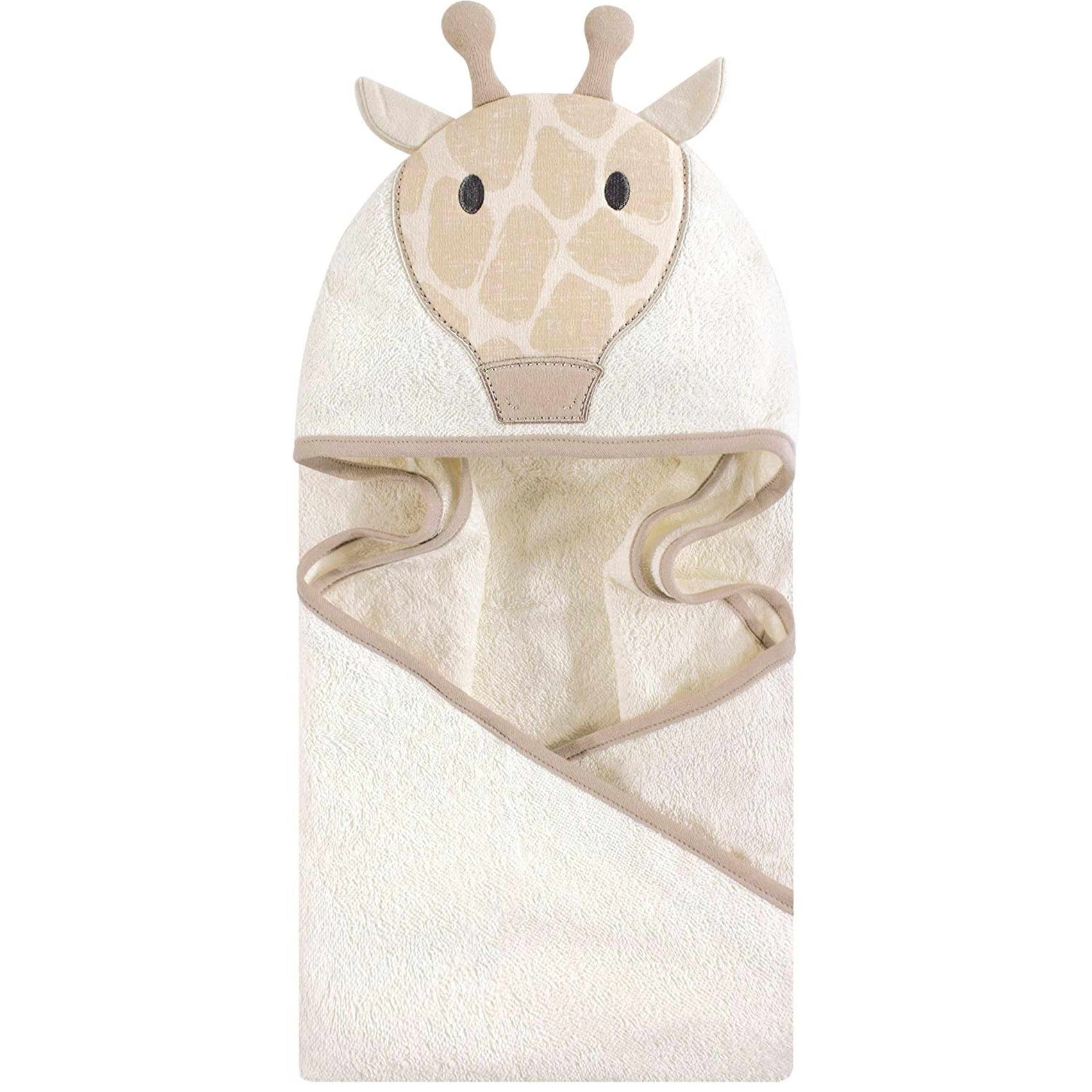 Hudson Baby Cotton Animal Face Hooded Towel.