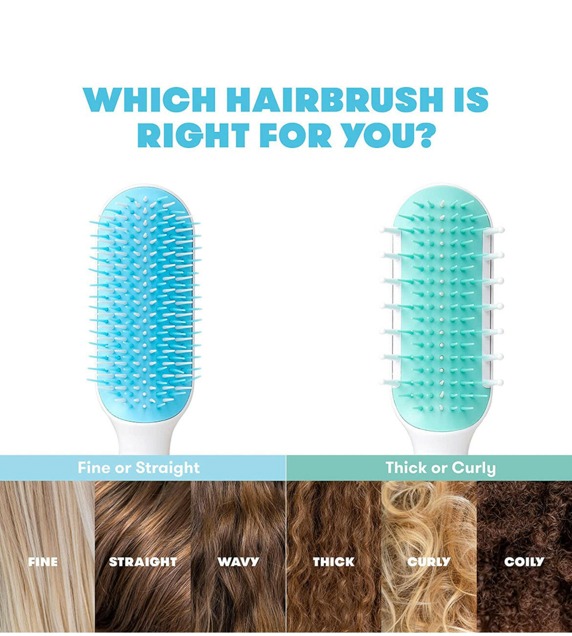 FridaBaby Fine or Straight Hair Detangling Kids Brush, Detangles Knots Without Tears or Breakage, Comb Teeth and Bristle Design.