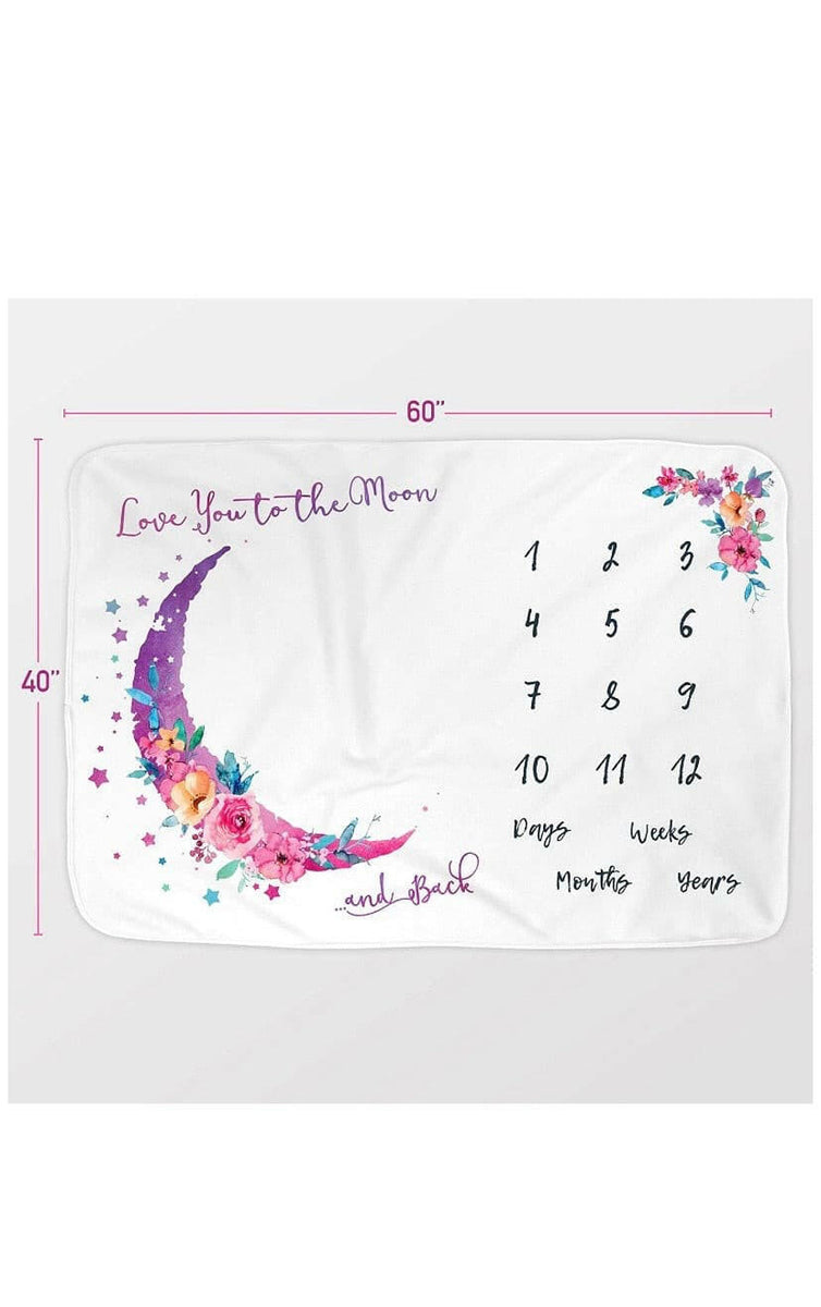 Luka & Lily Monthly Milestone Blanket Qatar Moms