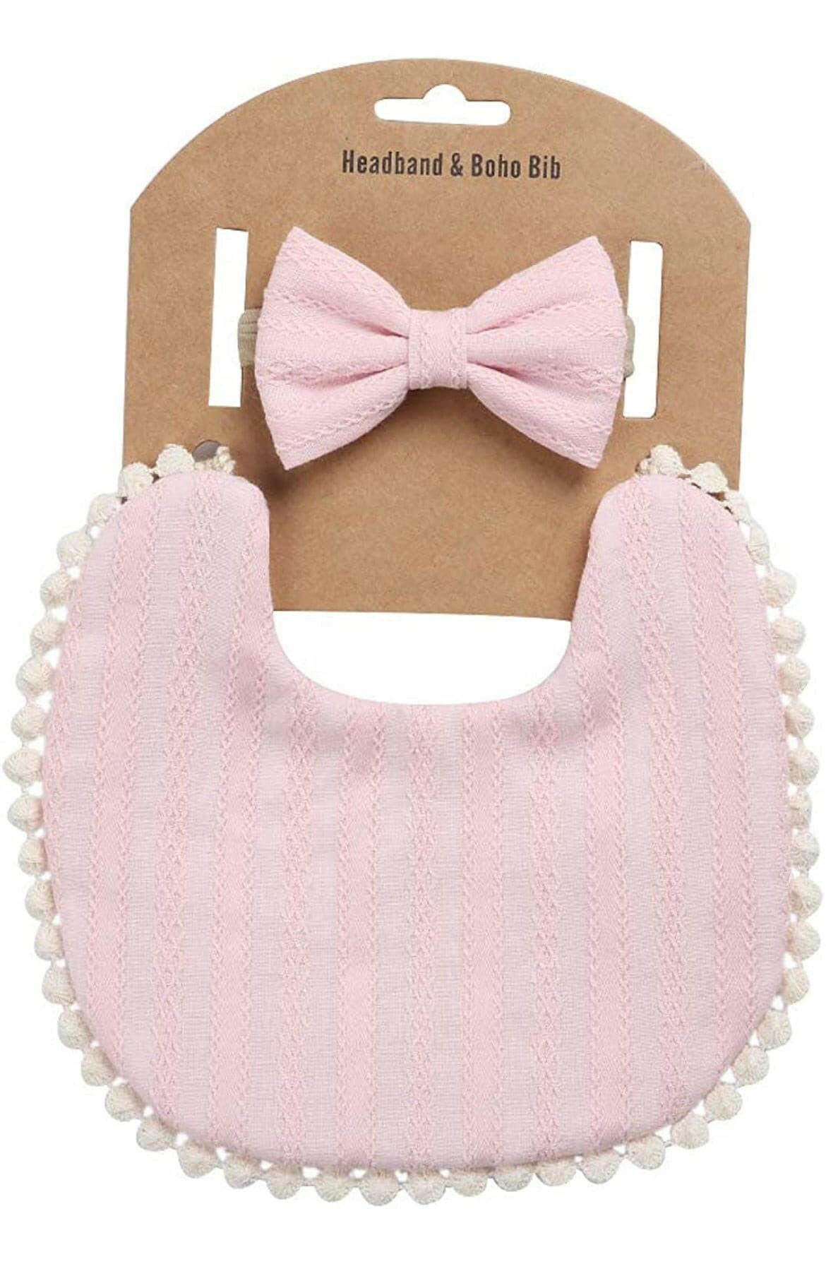 Cotton Double Sided Adjustable Bibs with bandana for baby girl.