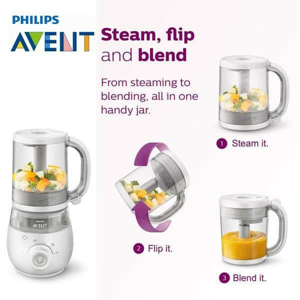 Philips Avent 4-in-1 Steamer and Blender.