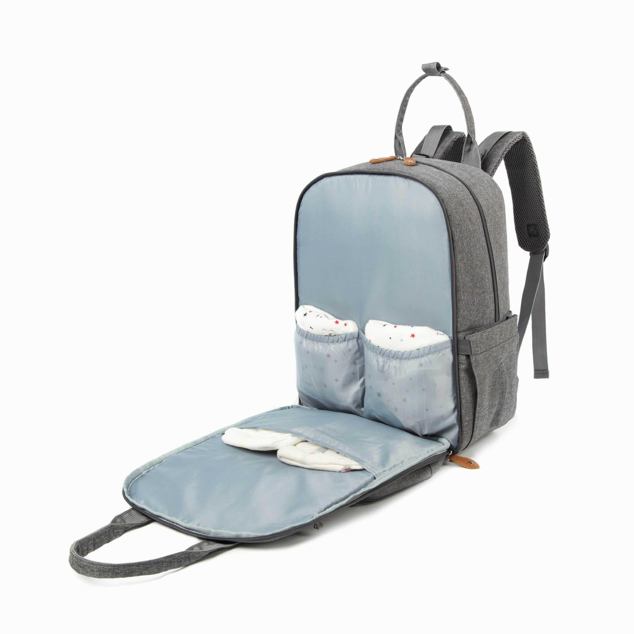 Baby Diaper bag backpack with changing pad.