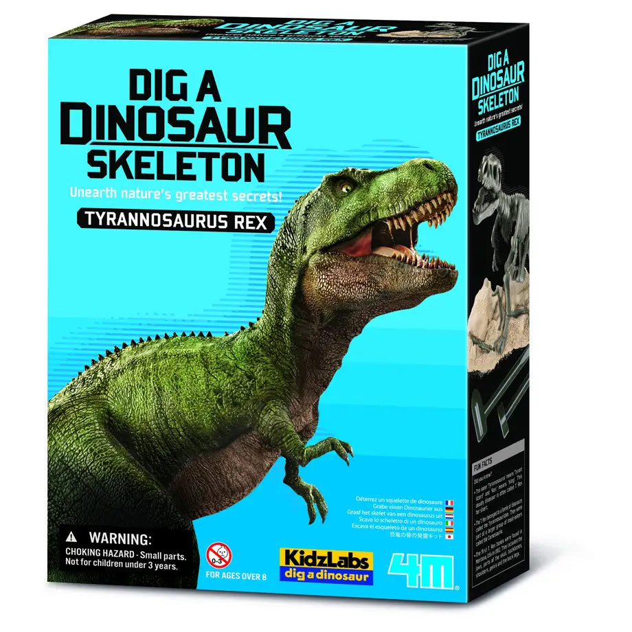 4M - KidzLabs Dig a Tyrannosaurus Rex Skeleton Excavation Kit - Multicolor