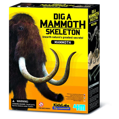 4M - KidzLabs Dig a Mammoth Skeleton Excavation Kit - Multicolor