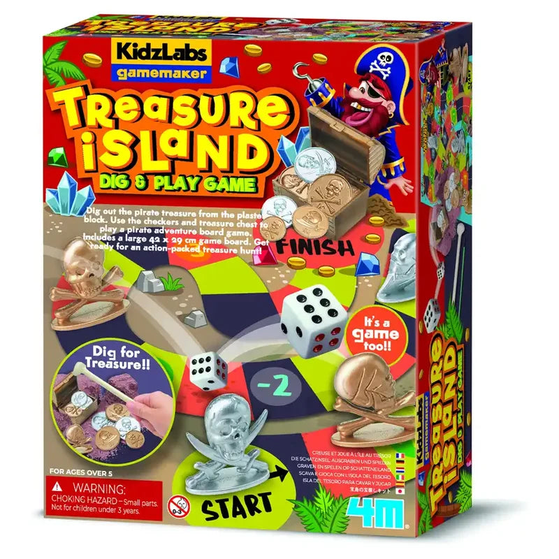 4M - KidzLabs Gamemaker Treasure Island Dig & Play Game - Multicolor