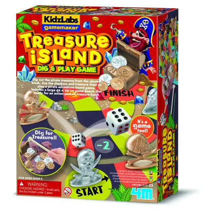 4M - KidzLabs Gamemaker Treasure Island Dig & Play Game - Multicolor