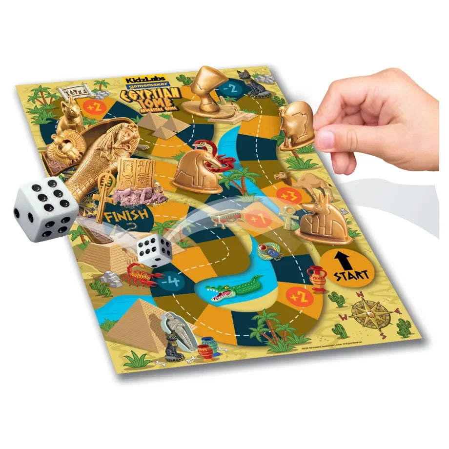 4M - KidzLabs Gamemaker Egyptian Tomb Dig & Play Game - Multicolor