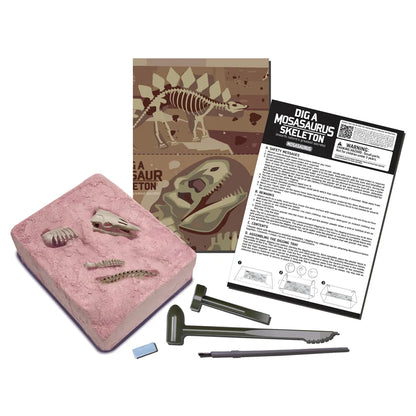 4M - KidzLabs Dig a Mosasaurus Skeleton Excavation Kit - Multicolor