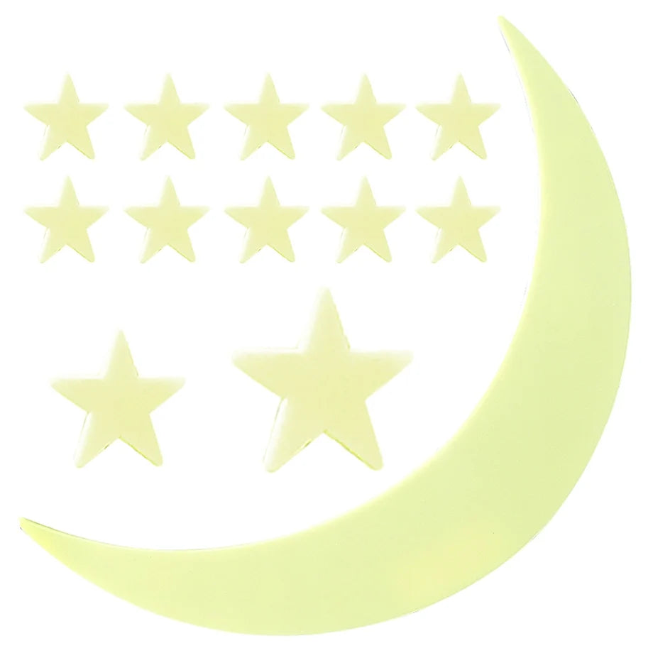 4M - Glow Moon (Large) & Stars - Multicolor