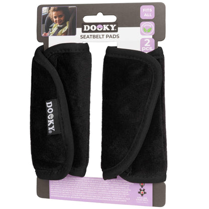 Dooky - Seatbelt Pads - 2 Pcs - Black