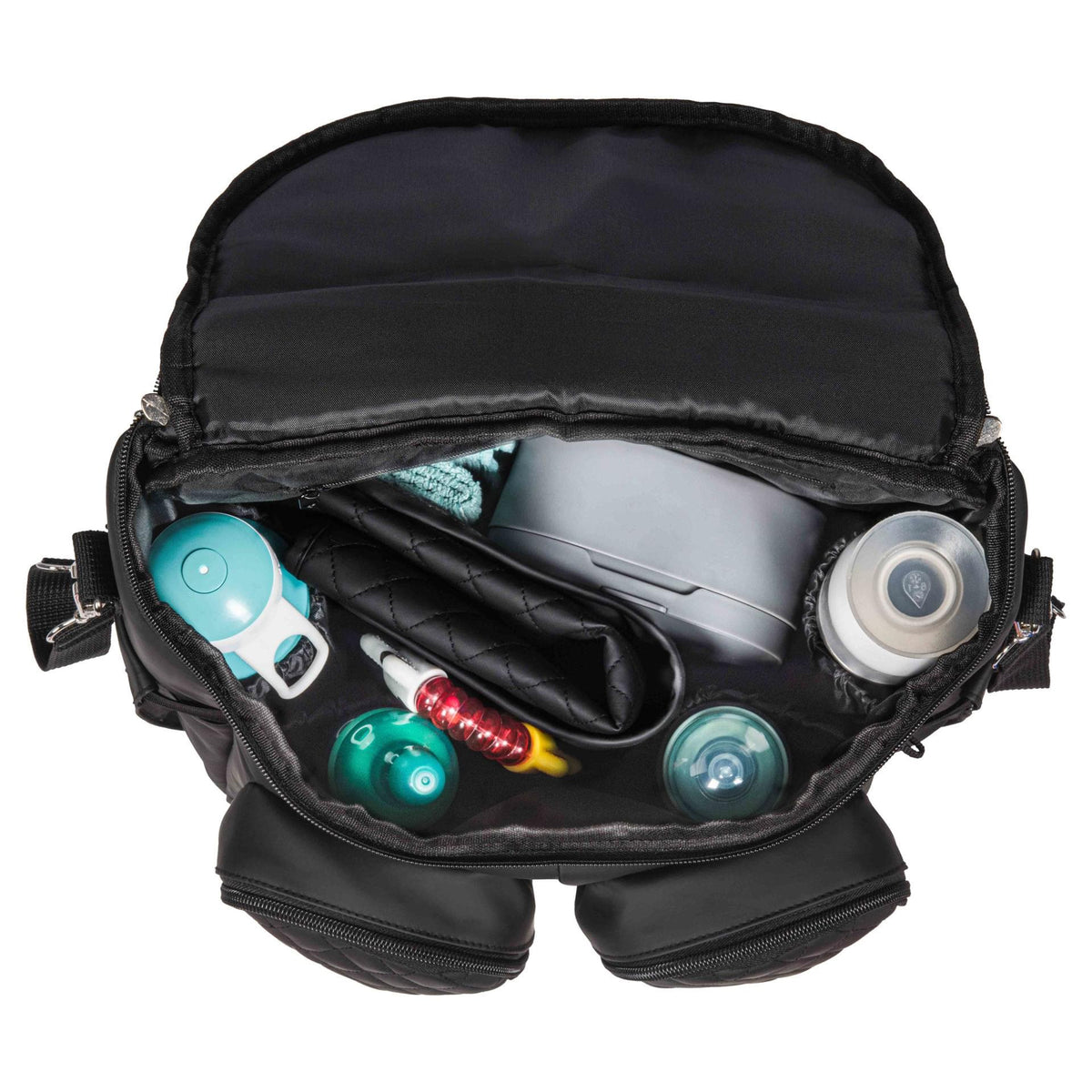 Dooky - Diaper Backpack 2-in-1 - Black