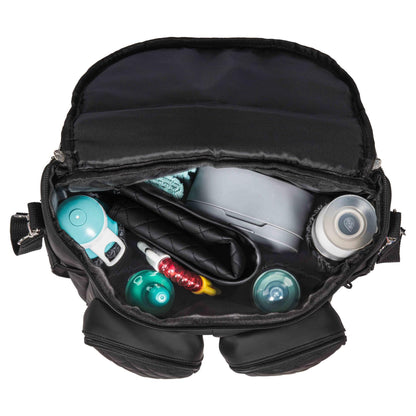 Dooky - Diaper Backpack 2-in-1 - Black