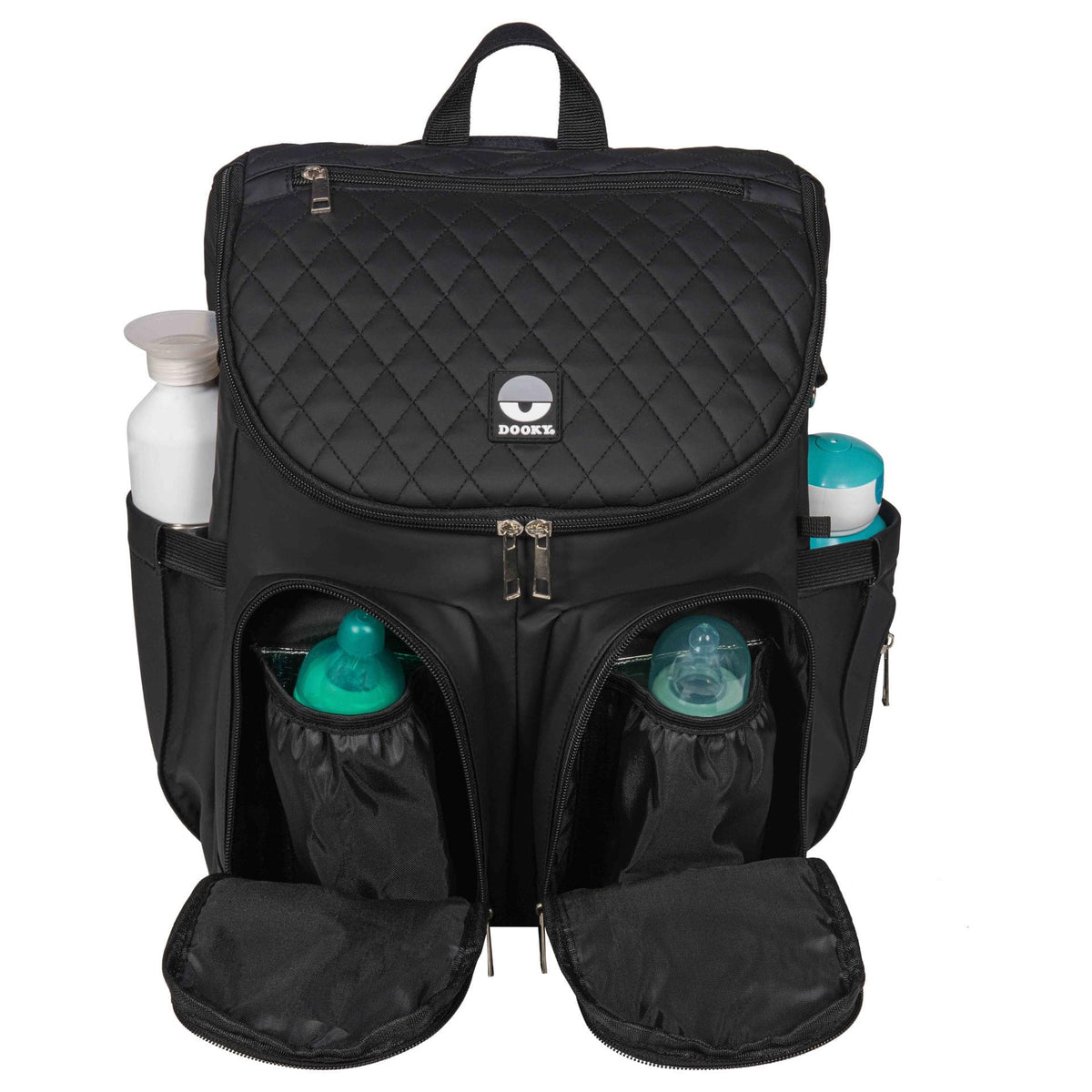 Dooky - Diaper Backpack 2-in-1 - Black