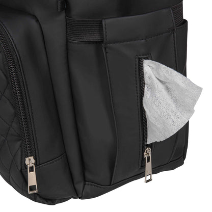 Dooky - Diaper Backpack 2-in-1 - Black