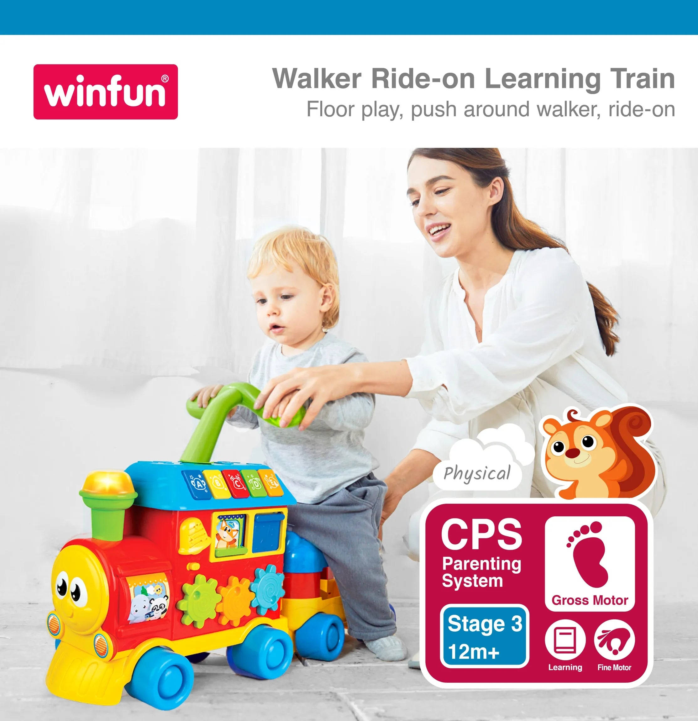 Winfun  Walker Ride On Learning Train