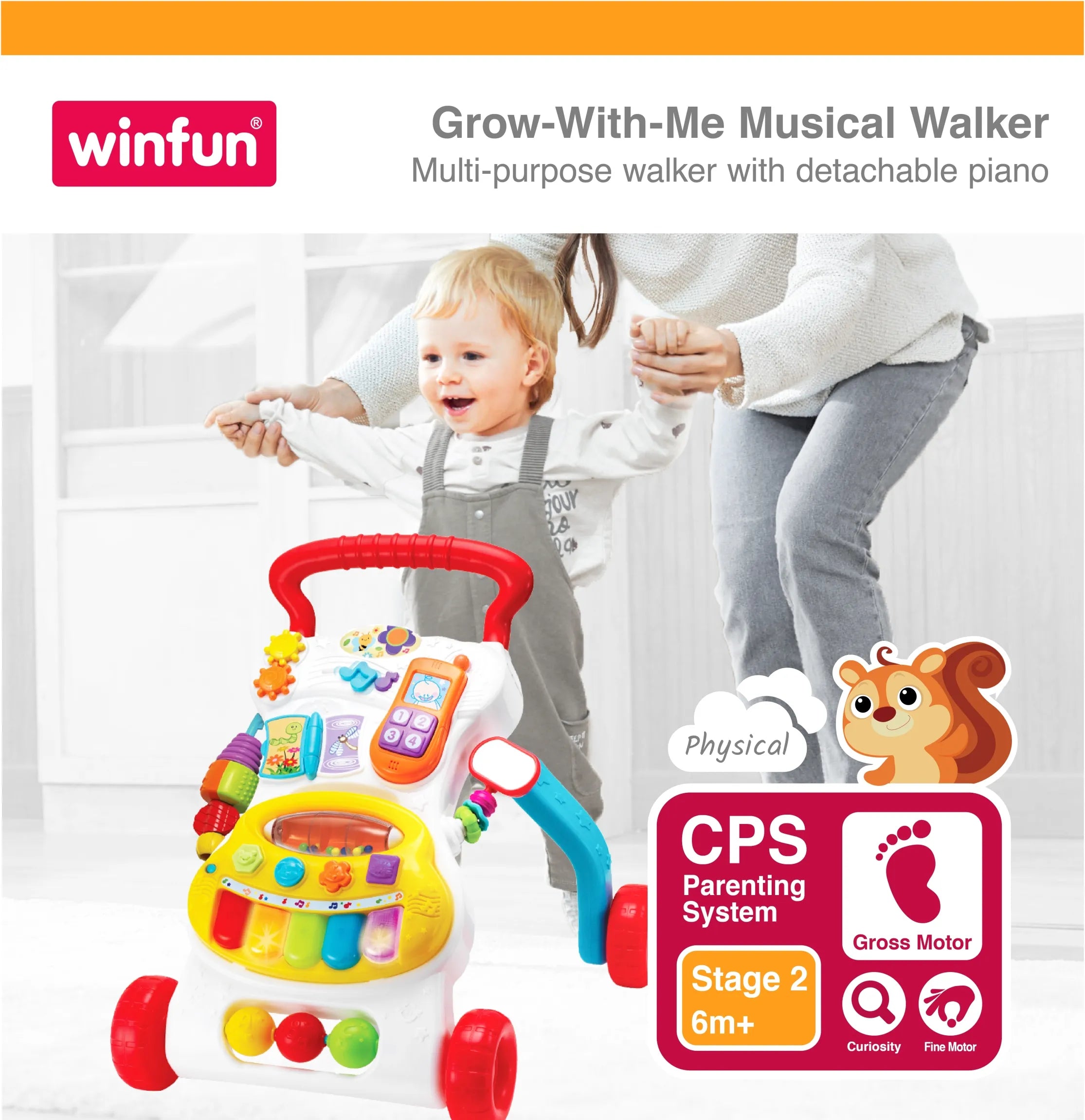 Winfun Grow With Me Musical Walker