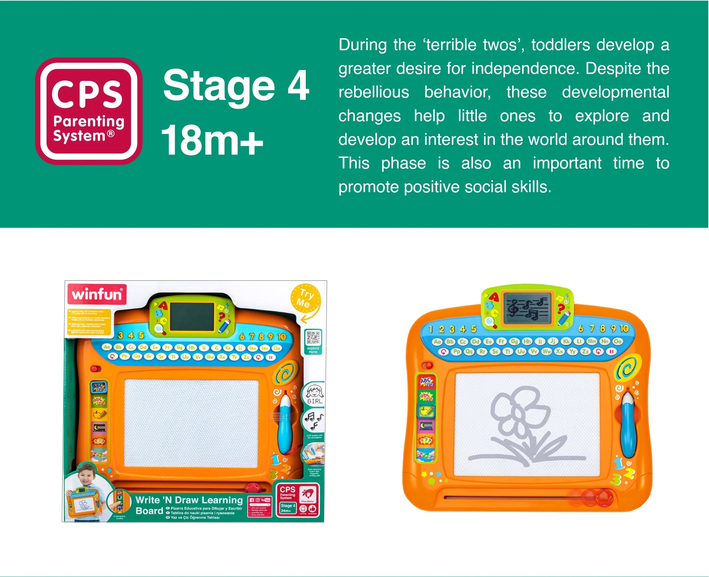 Winfun  Write and Draw Learning Board