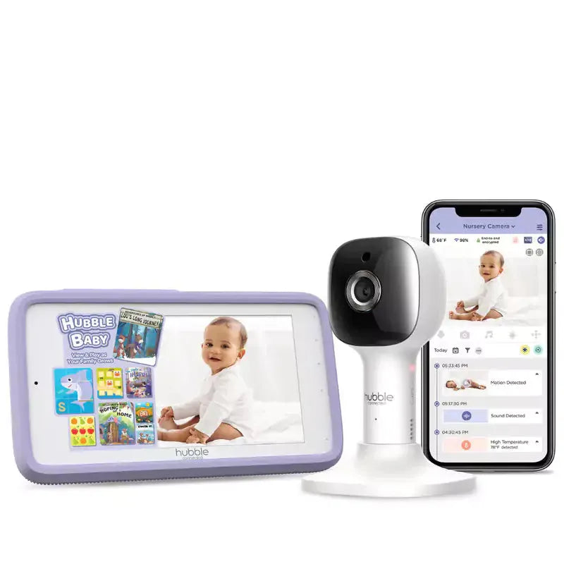 Hubble Nursery Pal Cloud Touch Smart Baby Monitor (White)