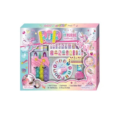 Pecoware Pop It Purse Nail Beauty Set