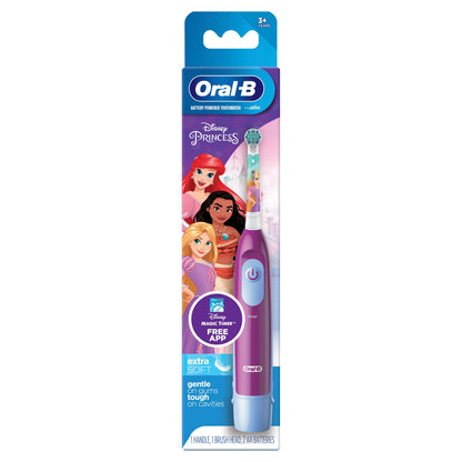 Oral-B Kids Battery Powered Toothbrush With Kids Replacement Brush Head (3+ Years)