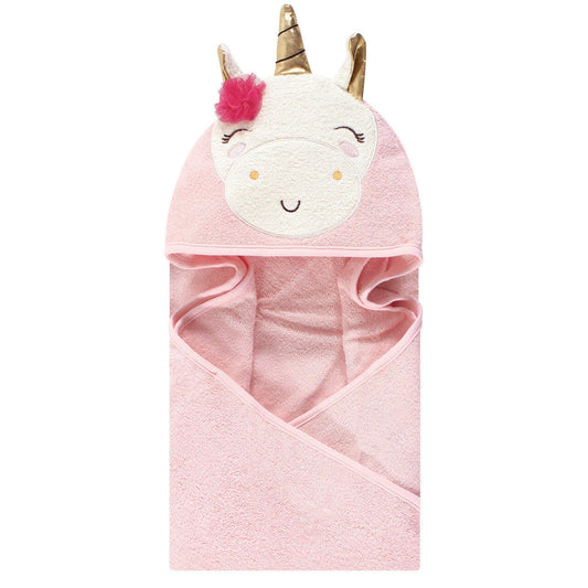 Hudson Baby Cotton Animal Face Hooded Towel