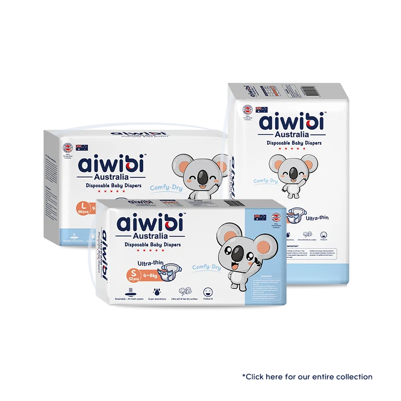 Aiwibi Comfy Dry Ultra Thin Disposable Baby Diaper