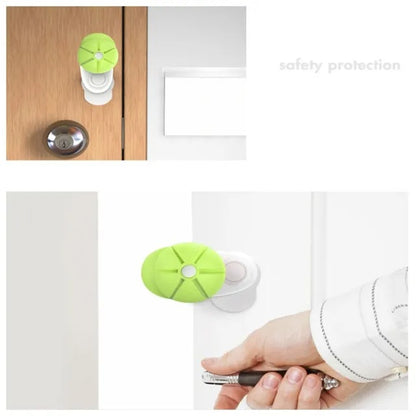 Baby Safe Door Stopper 4-Piece Set – Green