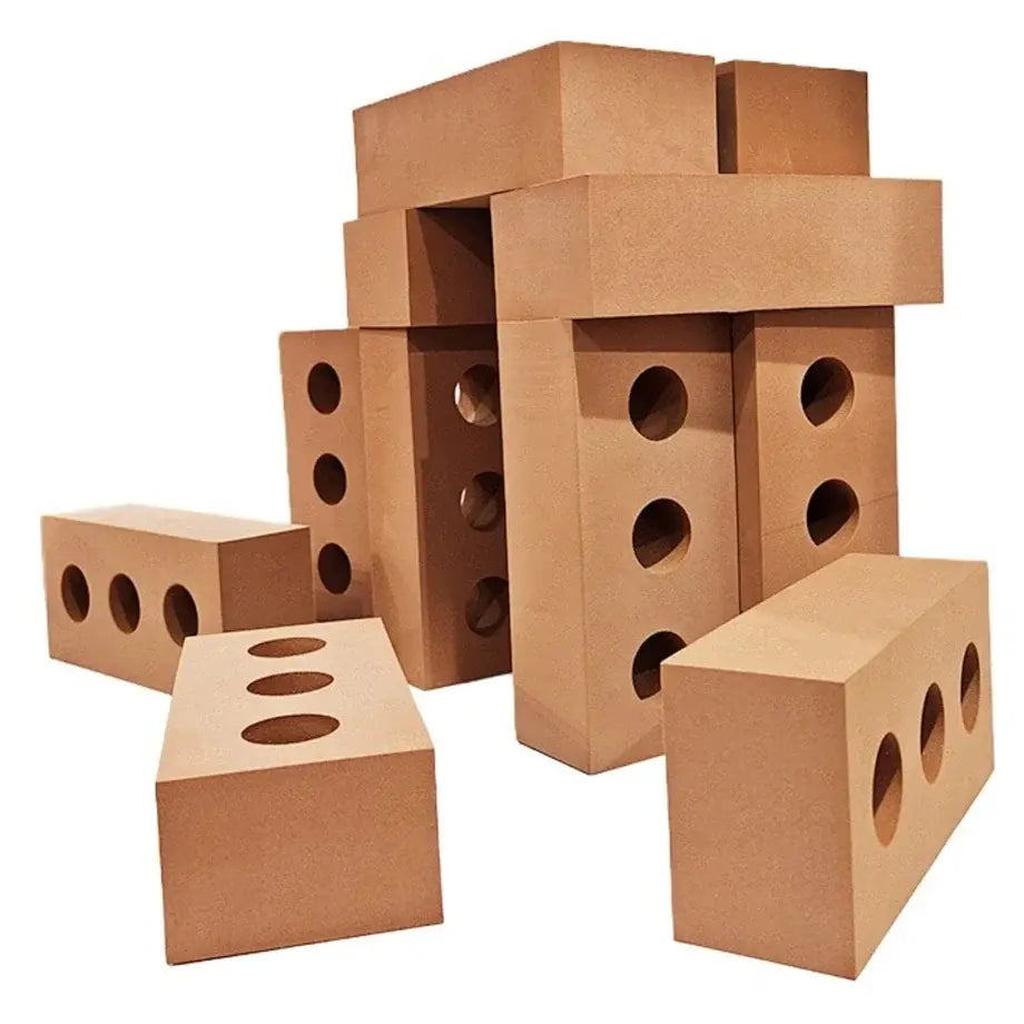 Quick Learning - Brick Building Blocks - Brown