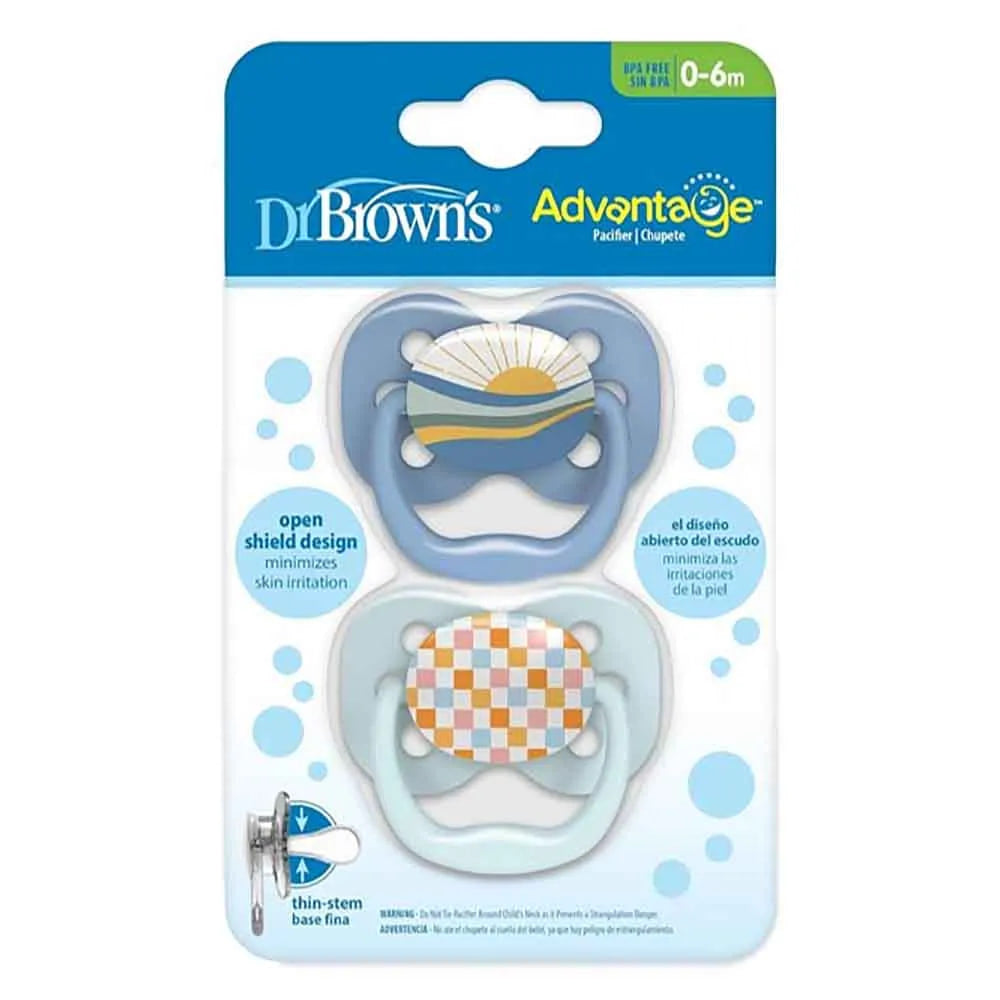 Dr. Brown's Advantage Soother Stage 1 (0-6 Months) - Pack of 2
