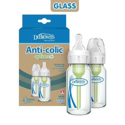 Dr. Brown's Narrow Glass Options+ Bottle (120ml) - Pack of 2