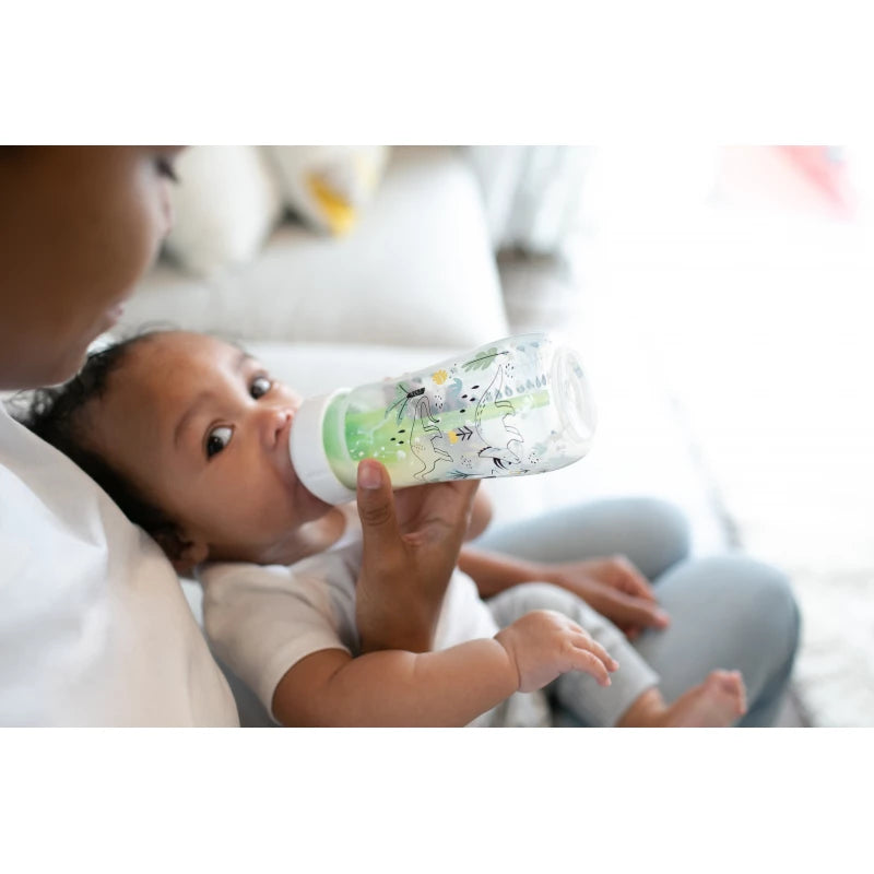 Dr. Brown's 9 oz/270 mL PP W-N Anti-Colic Options+ Designer Bottle, Multi Dinosaurs Design, 1-Pack