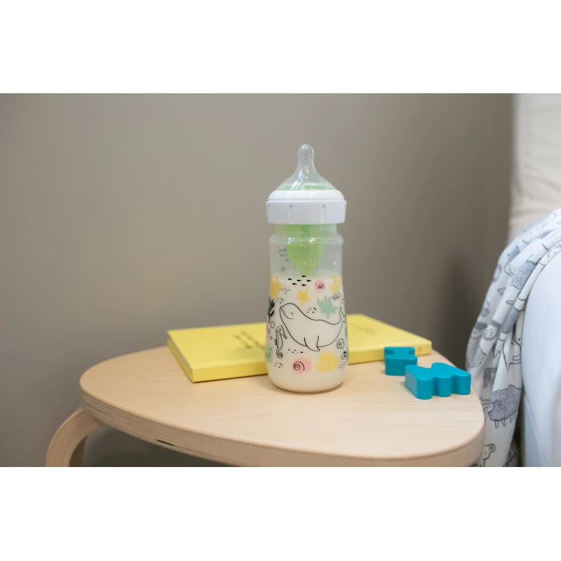 Dr. Brown's 9 oz/270 mL PP W-N Anti-Colic Options+ Designer Bottle, Ocean Whale Design, 1-Pack