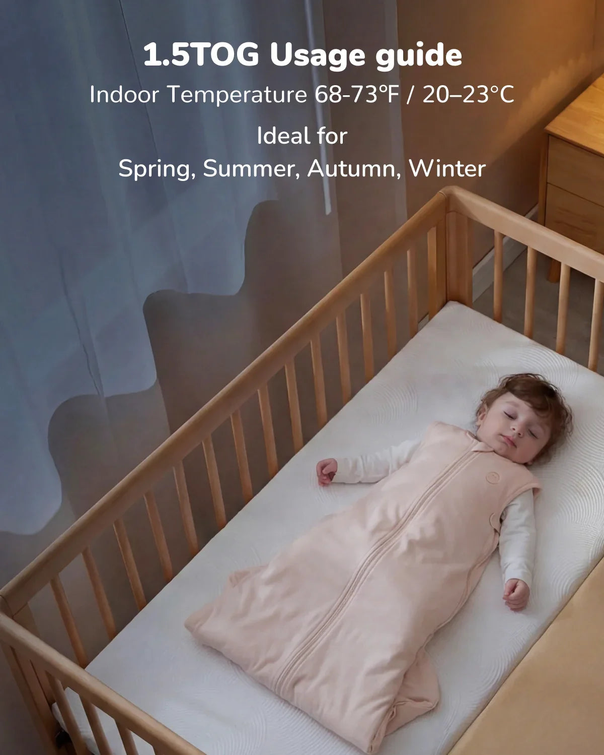 Momcozy Sleep Sack (Pink, Large, 12-24 Months)