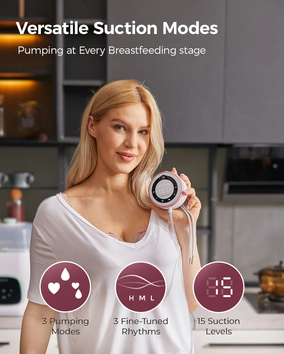 Momcozy V1 Pro Hospital-Grade Wearable Breast Pump